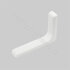 Uholník s krytkou 120x25x80,hr.plechu 0,9mm, biely / NB (balenie:2ks)