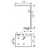 Nábytková noha NS32-100-L2 bez regulácie čierna / Gamet 