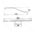 LED stopkové svietidlo - T-350, 4 W, DC12V,  mal.striebro