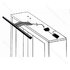 LED stopkové svietidlo - T-350, 4 W, DC12V,  mal.striebro