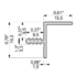 Gripless profil 05001905 19,3 x 15,5 na zafréz.do korpusu  L-3,5m