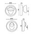Rozetka na WC K-008-02 ASTRA-KOMETA