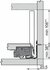 Legrabox, bočnice 770K5002S Orion sivá matná, 500 mm /Blum