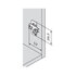 Platnička CLIP H0 EXPANDO s hmoždinkami a excentrom 3D, 174H7100E ONYX  /Blum