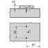Platnička CLIP 3D H0 bez euro skr. 173H7100 ONYX /Blum