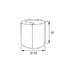 Doraz na dvere Valec, inox