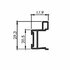Madlo Modern WIDE, čierny industrial 2,7m  /Laguna