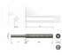 K-PUSH TECH systém na dvierka vložený silný 37 mm s magnetom, biely