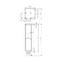 Stol.noha alu 60x60/710/R, čierna mat  / LC
