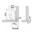 Záves na tenké dvierka (8-14 mm) 71B453T EXPANDO Clip top Blumotion / Blum 