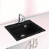 Drez ATROX 30 G91 čierny , 590 X 500 mm , vanička : 510x340x195 mm  BLACK EDITION / Alveus