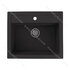 Drez ATROX 30 G91 čierny , 590 X 500 mm , vanička : 510x340x195 mm  BLACK EDITION / Alveus