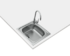 Drez STARBIGHT 45 E-XN 1BX  465X440 (vanička 370 x 340) /Teka 
