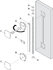 Häfele 407.90.703  Vyrovn. kov. Planofit, pre dvere do 2650 mm, biele(407.90.709:2+407.90.771:2bal)