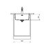 Franke - drez SID 110-50 čierny pre spodnú montáž, od 600 mm 525x440 mm