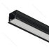 Häfele Loox5 profil 1103 pre LED osvetľ. lišty 8 mm, čierny elox., 3000 mm aj s difúzorom biely opál