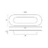 Madlo zápustné F034 120x40x12 mm, inox