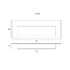 Madlo zápustné F037 115x42x13 mm, inox