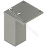 Nábytk.noha N 45X45 B 100mm, inox /Zobal