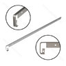 LPD QUATRO 2obl. 38x650-R4.5, Spojovacia, INOX