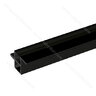 LED PROFIL - 28x19mm, Profil - C-35 čierny, 3,5m na čelo korpusu, (bez krycej lišty)/Zobal