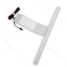 LED stopkové svietidlo - T-350, 4 W, DC12V, biela studená, mal.striebro