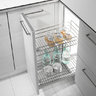 Cargo Quadro 40X47-2P.(346x477x534) spodné uch..skrytý výsuv s tlmením Salice, chróm 