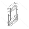 VARIANT MULTI košík bočný bez výsuvu, cargo mini 200 L-450 mm, biely /Rejs