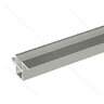 LED PROFIL - 28x19mm, Profil - INOX, 3,5m na čelo korpusu, (bez krycej lišty)/Zobal