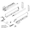 T-BOX ANTARO TIP-ON 550mm 30kg typ D, BIELY - KOMPLET