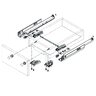 Tandem PLUS 560H skrytý plnovýsuv 30kg TIP-ON 250mm - KOMPLET-bez T57.1140S