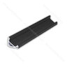 LED PROFIL - 16x13mm Rohový, Profil - čierny, 3m, bez krycej lišty/CP