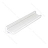 LED PROFIL - 16x13mm Rohový, Profil - biely, 3m, bez krycej lišty/CP