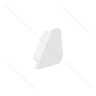 LED PROFIL - 16x13mm Rohový, Profil - hliník, koncovka biela , pravá/CP