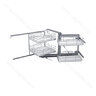 Rohový Systém 350i -ľavý INFINITY LINE pre korpus 1200mm, chróm / SIGE