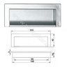 Madlo zapust. PLAST 1.276/96mm,mat.chróm dopredaj 