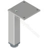 Nábytk.noha N 30X30 B 150mm, hliník s reguláciou /Zobal